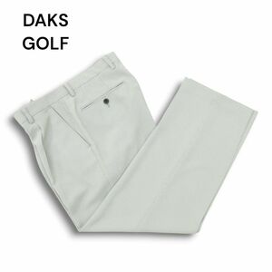 DAKS GOLF ダックス ゴルフ 通年 ワンタック スラックス パンツ Sz.84　メンズ グレー 日本製　A4B05531_B#R