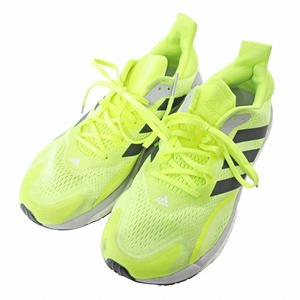 アディダス adidas SOLAR BOOST ソーラーブースト 3 スニーカー ランニングシューズ 8.5 26.5cm 蛍光イエロー 黄色 FY0315 0106 メンズ