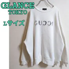 GLANCE TOKYO ロゴトレーナー 大きめサイズ GUCCIパロディー