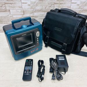 ☆1円〜☆ CASIO カシオ VF-5GN テレビ付き VHS ポータブルビデオカセットレコーダー レトロ