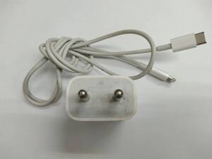 ■純正 Apple アップル USB-C電源アダプタ　A1986 EMC 3289 海外用プラグ　Type-C to ライトニングケーブル 付き　C　