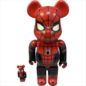 BE@RBRICK xUPGRADED SUIT 100% /& 400% スパイダーマン ベアブリック MEDICOMTOY 美品 希少 中古 箱付き