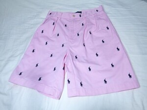 POLO RALPH LAUREN マルチポニー チノ ショートパンツ W30 ピンク ラルフローレン TYLER SHORT