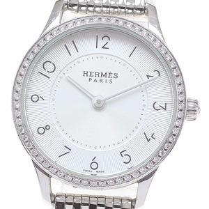 エルメス HERMES CA2.130 スリムドゥ ダイヤベゼル クォーツ レディース _826980