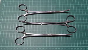 （90）新品　止血鉗子　3本セット　マイスコ製（鉗子　鑷子　持針器　剪刀　開創器）医療器具　外科　整形外科