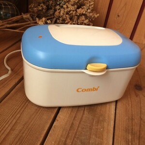 ≫動作OK*combi コンビ*おしりふきあたため器*クイックウォーマーHU*赤ちゃん ベビー*出産準備*青ブルー系