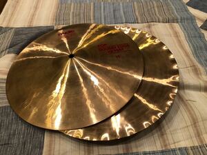 パイステPAISTE、2002サウンドエッジハイハット14インチペア、まあまあ綺麗です。