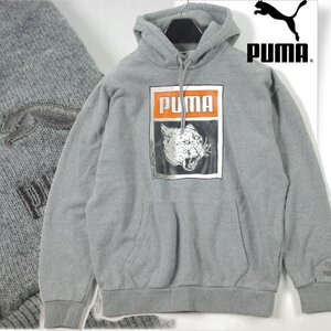 新品1円～★PUMA プーマ メンズ HIROTTON コラボ メンズ フーディー パーカー L グレー ドローイングアーティスト ヒロットン ◆9515◆