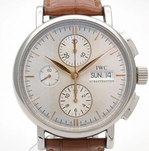 IWC　ポートフィノ　IW378302　自動巻　革　シルバー文字盤　ギャラ　箱付　メンズ　腕時計　◆3111/藤枝インター店