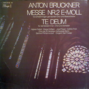 独LP Karl Forster, Berliner Philharmoniker Bruckner: Messe Nr. 2, Te Deum C04701142 DACAPO /00260