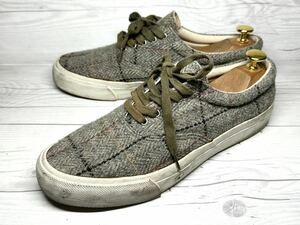 【即決】SPERRY TOP SIDER 26cm スペリー トップサイダー チェック グレー スエード スニーカー カジュアル 靴 くつ