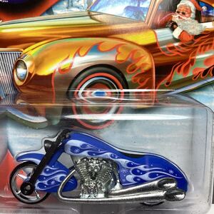 ☆ホットウィール☆ スコーチン　スクーター　青　HOLIDAY RODS ホリデー　ロッド　クリスマス　Hot Wheels