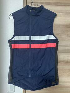 Rapha ラファ BREVET GILET ブルベジレ Mサイズ 紺色　中古