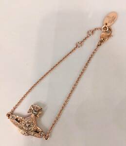 【12834】美品 Vivienne Westwood ヴィヴィアンウエストウッド ブレスレット ゴールド メッキ アクセサリー 装飾品 レディース 服飾小物