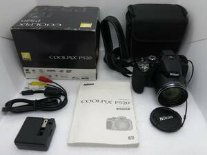 Nikon COOLPIX P520 デジタルカメラ NIKKOR 42x WIDE OPTICAL ZOOM ED VR 4.3-180mm 1:3.5-5.9 【PLT043】