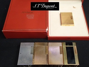 010309 ☆箱付き含む♪S.T. Dupont デュポン ガスライター ゴールドカラー多数 いろいろセット♪