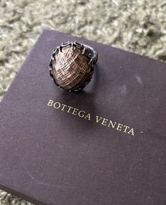 Bottega Veneta ボッテガ・ヴェネタ ☆超美品 シルバーリング アンティークゴールド アクセサリー 指輪 リング