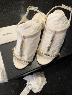 【ほぼ新品】CHANEL シャネル　ヒール　サンダル　ココマーク等　35.5