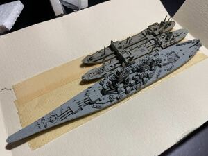 ネプチューン社製　1/1250 艦船模型 3隻セット：USS Missouri / ドイツ補給艦　ノルトマルク / 日本補給艦　立川丸　金属製