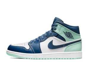 Nike Air Jordan 1 Mid "Blue Mint" 27.5cm 554724-413