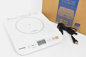 (1033L 0120M6) 1円～ 美品 Panasonic パナソニック 卓上IH調理器 KZ-PH31-W 2012年製 100V 【通電のみ確認済】