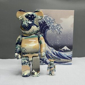 BE@RBRICK ベアブリック 葛飾北斎「神奈川沖浪裏」100％ & 400％ TN 1