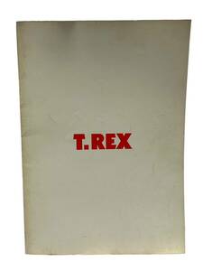 T.REX 1972年　パンフレット　来日コンサート