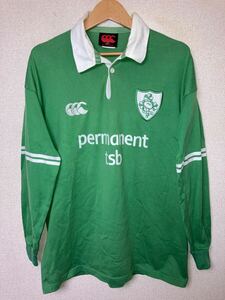 ラグビー　アイルランド代表　2002/2003 長袖　ラグビー　ジャージ　カンタベリー Lサイズ　ニュージーランド製　IRFU Canterbury