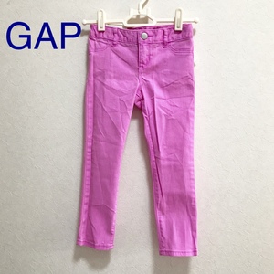 m13 新品【 Gap Kids ギャップ 】アンクルパンツ・スーパーストレッチジーンズ キッズ ガールズ 120cm ボトムス ウエスト調整可 ピンク