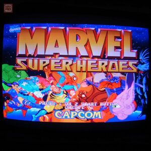 1円〜 ※ROMのみ カプコン/CAPCOM マーヴル・スーパーヒーローズ MARVEL SUPER HEROES CPSII イン取帯純正 動作確認済【20