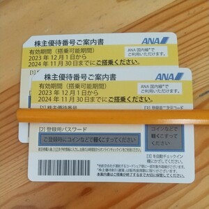 ANA 全日空 優待券 2024.11.30まで 2枚