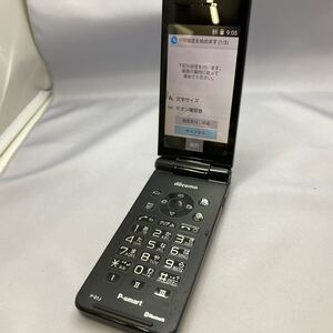 517 P-smart ケータイ P-01J ブラック 中古スマホ 訳あり ジャンク SIMフリー au docomo Soft