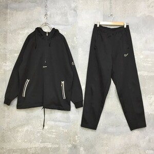 90S◆シルバータグ◆Ｌ◆vintage◆NIKE/ナイキ セットアップ ジャージ アノラック パーカー スウォッシュ ブラック L メンズ A7 ｃ2668