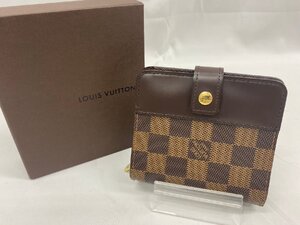 美品◇◇LOUIS VUITTON ルイヴィトン ダミエ コンパクトジップ 財布 ラウンドファスナー ブラウン系 ◇◇Ｎ61668