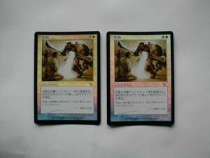 バイン　MTG 懲罰/Chastise foil 日本語2枚、英語2枚