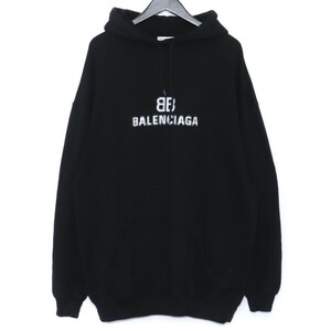 BALENCIAGA BBピクセルミディアムフィットフーディー XS 600583 TKVI8 バレンシアガ BB Pixel Medium Fit Hoodie スウェットパーカー