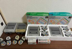 スーパーファミコン SFC Nintendo 任天堂 ゲーム機 SFC本体4台まとめ SHVC-001 説明書付き 完動品