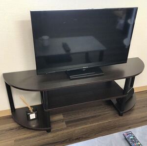 テレビ台　ローボード　50型　幅120cm　TV50CB　ブラウン×黒