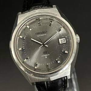 ☆豪華☆グランドセイコー/Grand Seiko/6145-8050/グレーカラー/デイト/自動巻/36㎜/メンズ腕時計/ハイビート/純正/紳士/動作良好