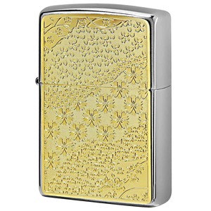 Zippo ジッポライター 桜 さくら ＃200 ゴールドプレート ニッケルメッキ 2MP-桜 GP メール便可