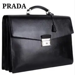 美品 プラダ PRADA サフィアーノ ビジネスバッグ ブリーフケース