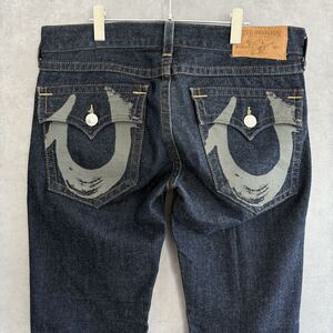 TRUE RELIGION トゥルーレリジョン フレアデニムパンツ W38 インディゴ