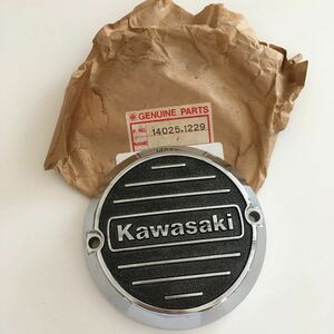 希少 カワサキ kawasaki 当時物 新品未使用 純正 ポイントカバー 14025-1229 初期 メッキkz1000 mk2 z750fx 送料520円 z1000 14025-1037