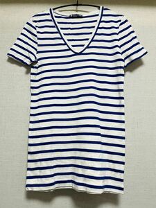 プチバトー PETITBATEAU 半袖 Tシャツ ストライプ ボーダー ブルー 白 ボーダーTシャツ フランス