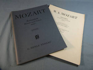 o) バイオリン、ピアノ ヘンレ原典 モーツァルト ソナタ集 1巻 パート譜あり[2]8819