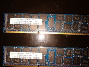 【送料無料】SK Hynix DDR3-1333 計16GB (8GB×2枚セット) PC3L-10600R ECC Registered RIMM メモリ