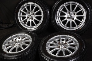 ★バリ山 175/65R14 国産DUNLOP 2019年製 スタッドレス bBカローラパッソファンカーゴラウムヴィッツプラッツフィットキューブノートデミオ