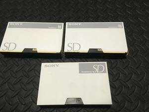 ◆◇中古 β B ベータ ビデオ カセットテープ　SONY SD 3本 動作未確認 当時物　画像資料◇◆