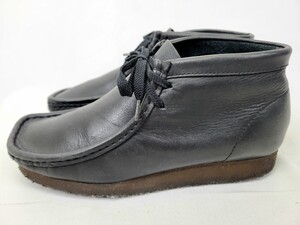 状態良し ～00s CLARKS WALLABEES BLACK US9 27cm クラークス ワラビー ワラビーブーツ 黒