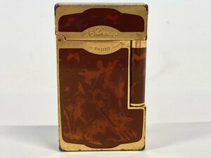 ★ BP ★　１円　S.T. DuPont　デュポン　ライター　ボルドーｘゴールド　ジャンク 【ライター】【中古】